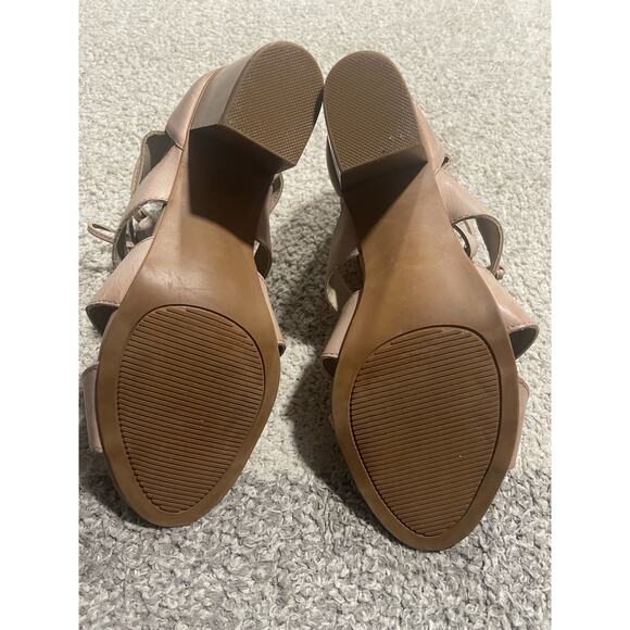 Rampage Women's Size 8 1/2 Valerie Strappy Heel Sandals Tan - Picture 10 of 16